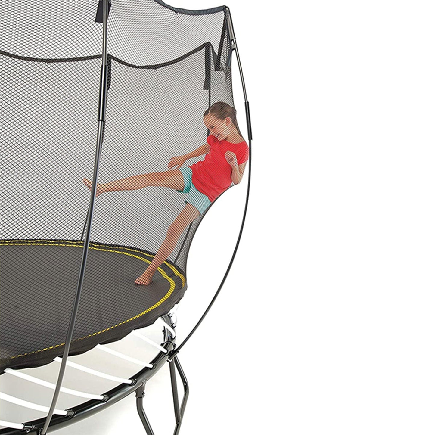 Springfree Trampoline Kids Outdoor Large Square 11 Ft. Trampoline with Enclosure - Go Little Ones