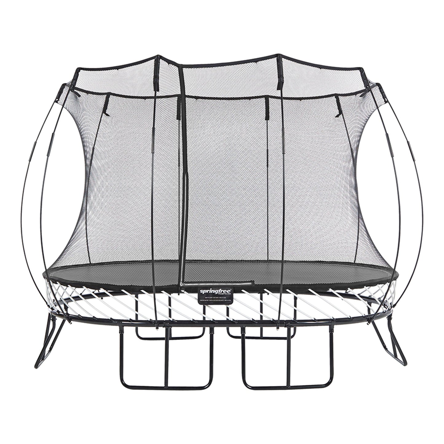 Springfree Trampoline Kids Oval 8x11 Ft. With FlexrHoop Basketball Game - Go Little Ones