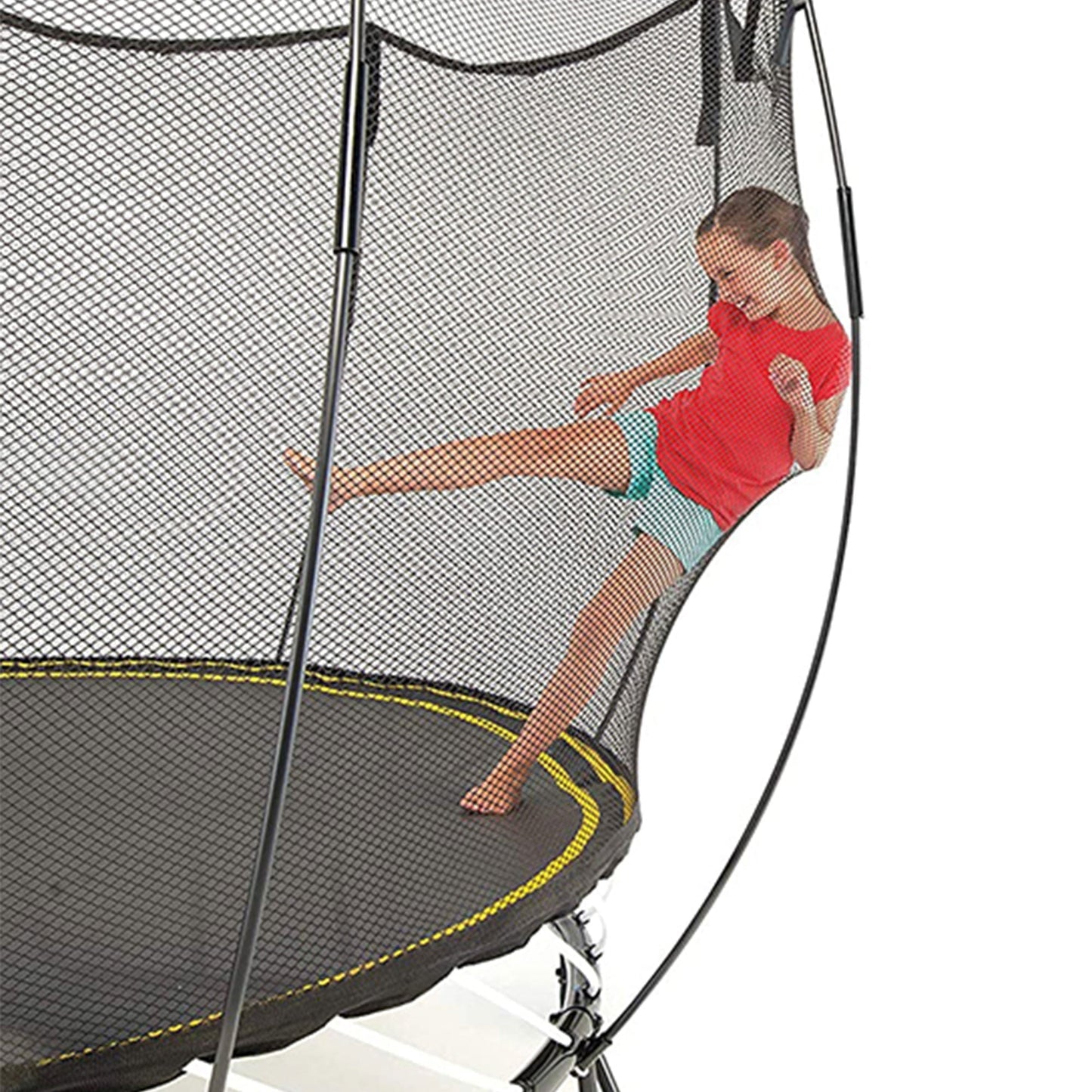 Springfree Trampoline Kids Oval 8x11 Ft. With FlexrHoop Basketball Game - Go Little Ones
