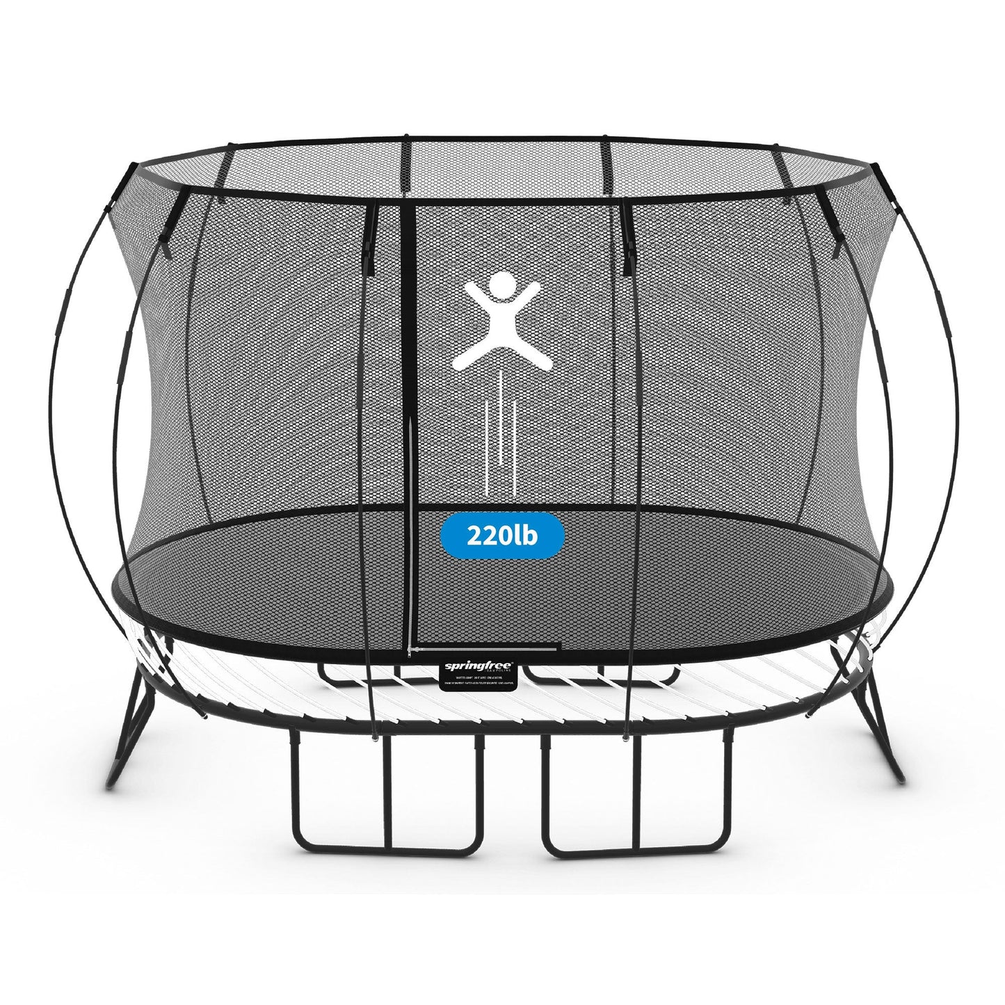 Springfree Trampoline Kids Oval 8x13 Ft. With FlexrStep V2 Safety Ladder - Go Little Ones