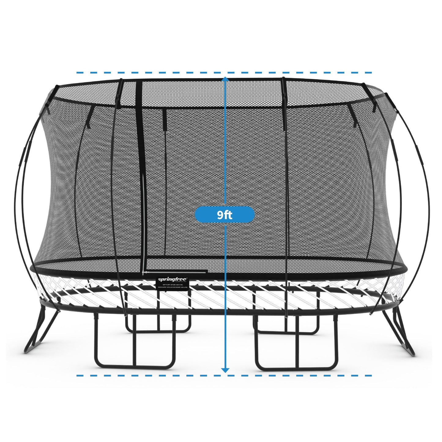 Springfree Trampoline Kids Oval 8x13 Ft. With FlexrStep V2 Safety Ladder - Go Little Ones