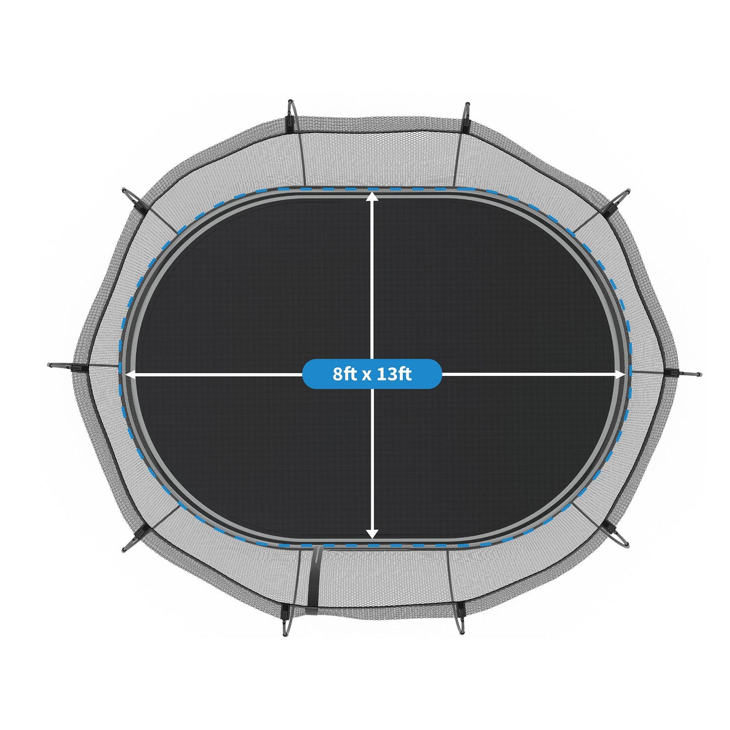 Springfree Trampoline Kids Oval 8x13 Ft. With FlexrStep V2 Safety Ladder - Go Little Ones