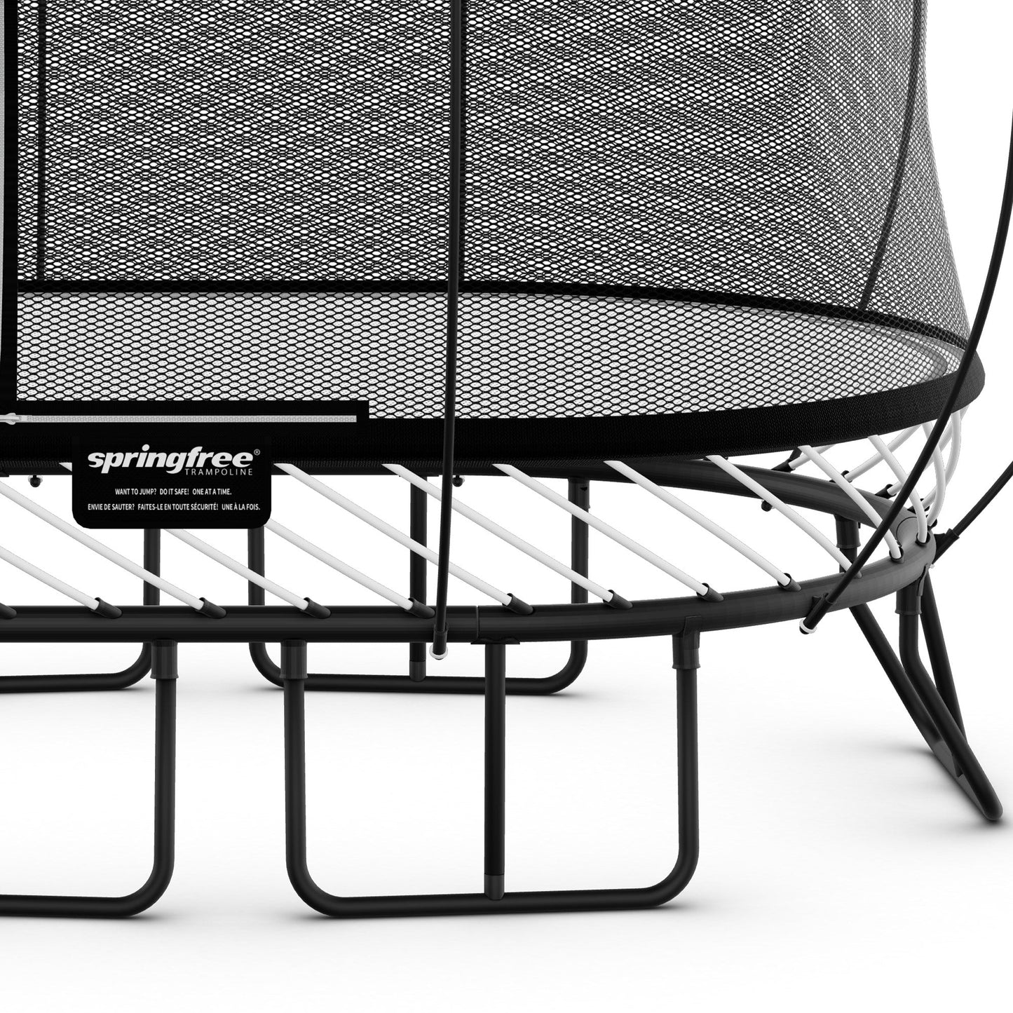 Springfree 6x9 Ft. Oval Outdoor Backyard Trampoline with FlexiNet and Soft Edge - Go Little Ones