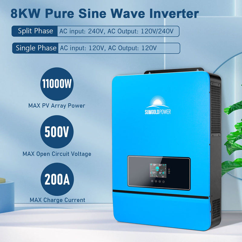 8KW 48V Split Phase Solar Inverter - SPH8K48SP