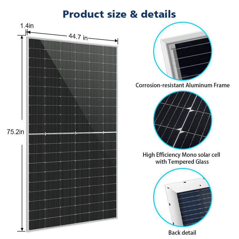 Sun Gold 460 Watt Bifacial PERC Solar Panel - SG-460WBGx2