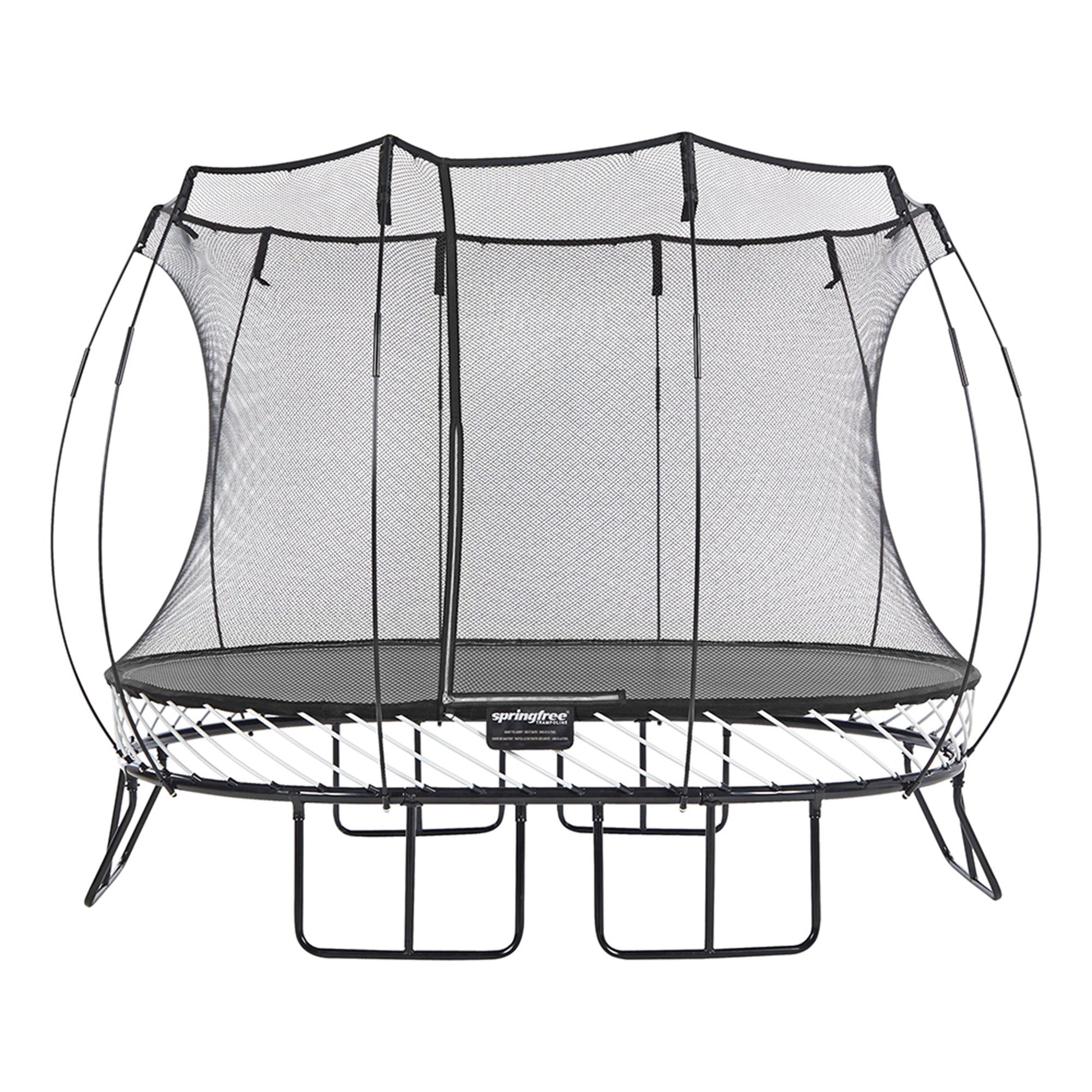 Springfree Trampoline Kids Oval 8x11 Ft. With FlexrHoop Basketball Game - Go Little Ones