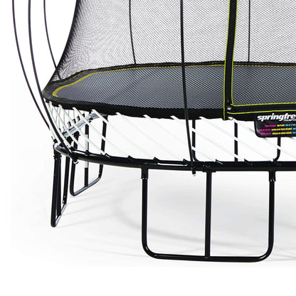 Springfree Trampoline Kids Oval 8x11 Ft. With FlexrHoop Basketball Game - Go Little Ones