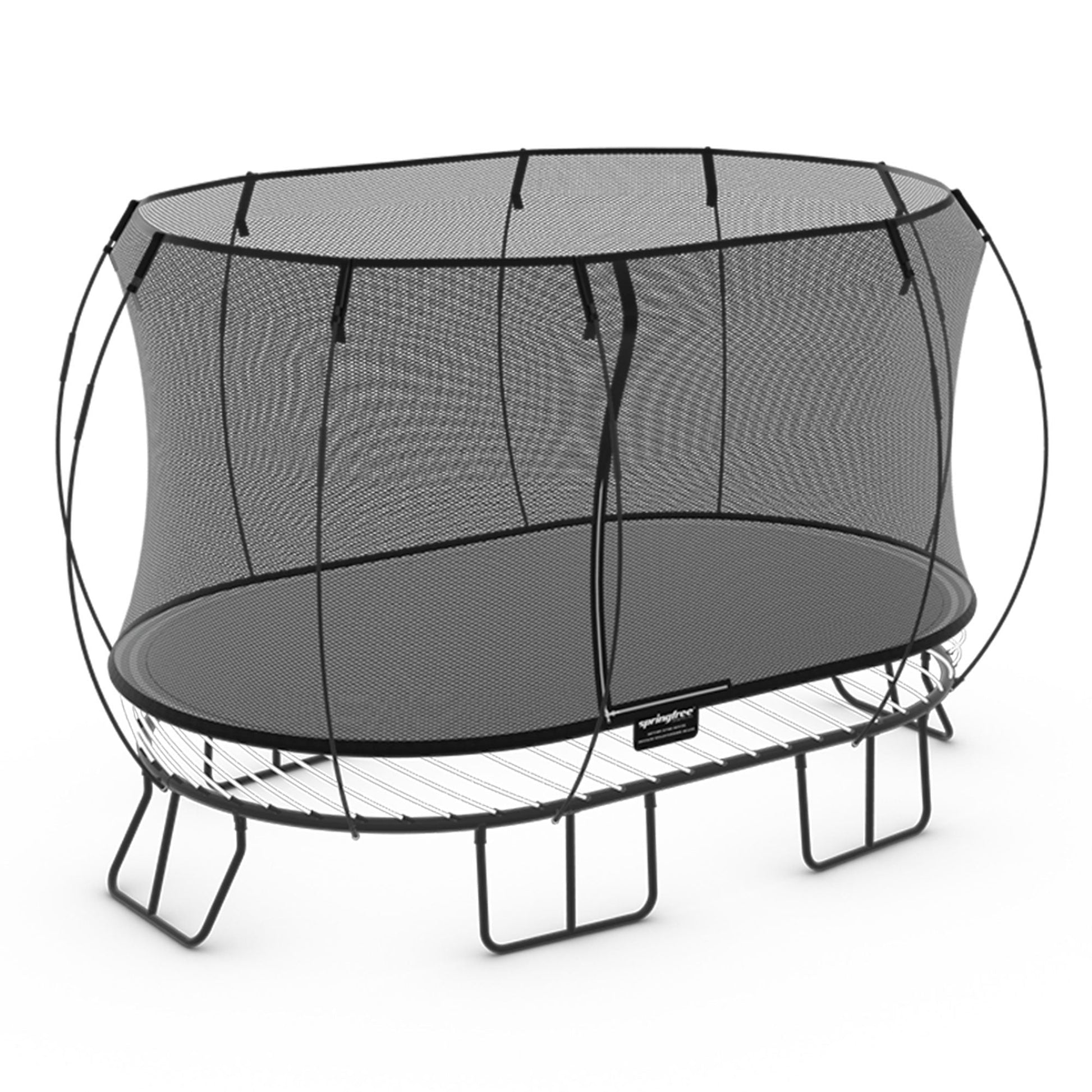 Springfree Trampoline Kids Oval 8x13 Ft. With FlexrStep V2 Safety Ladder - Go Little Ones