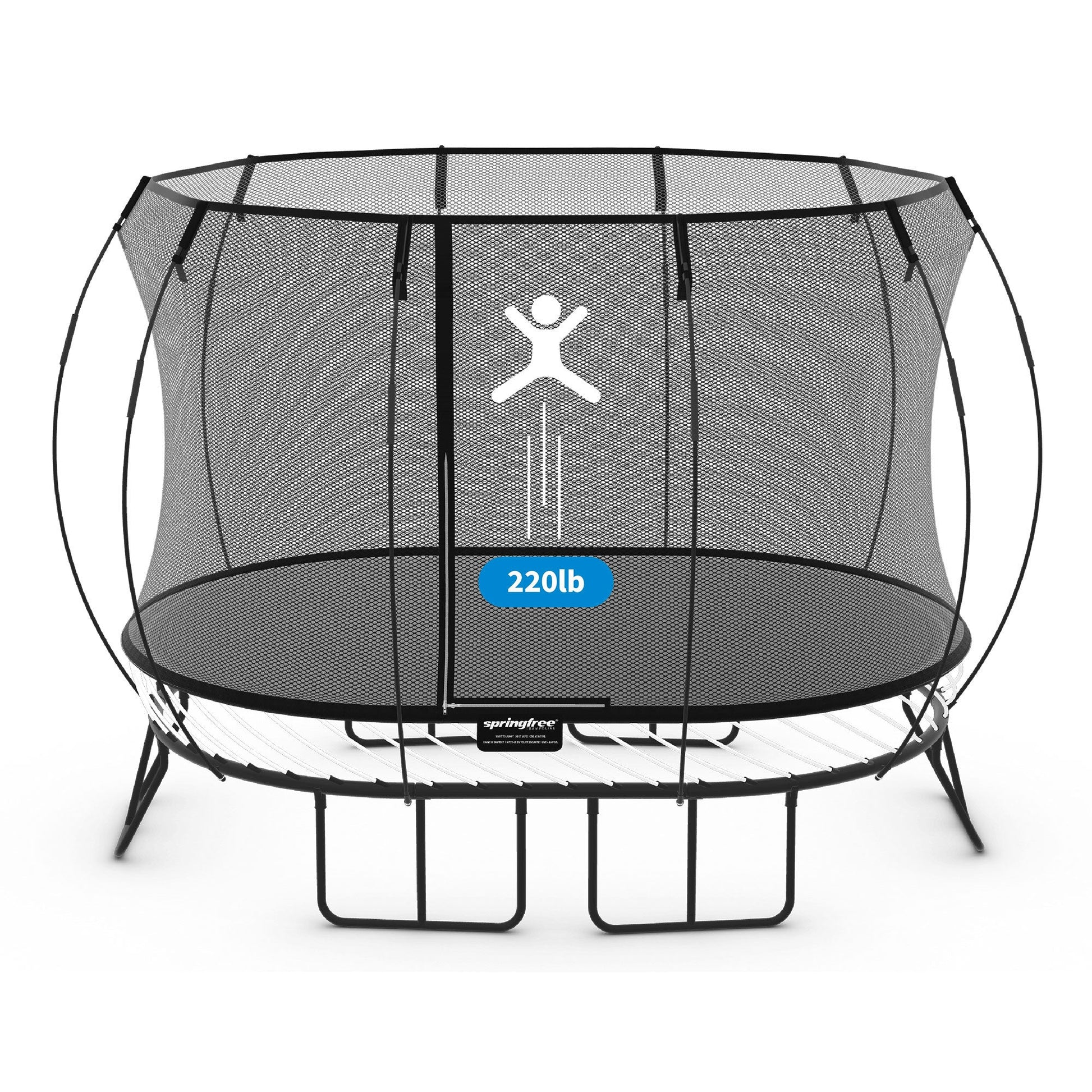 Springfree Trampoline Kids Oval 8x13 Ft. With FlexrStep V2 Safety Ladder - Go Little Ones