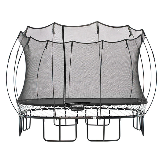 Springfree Trampoline Kids Square 11 Ft. With FlexrStep V2 Safety Ladder - Go Little Ones