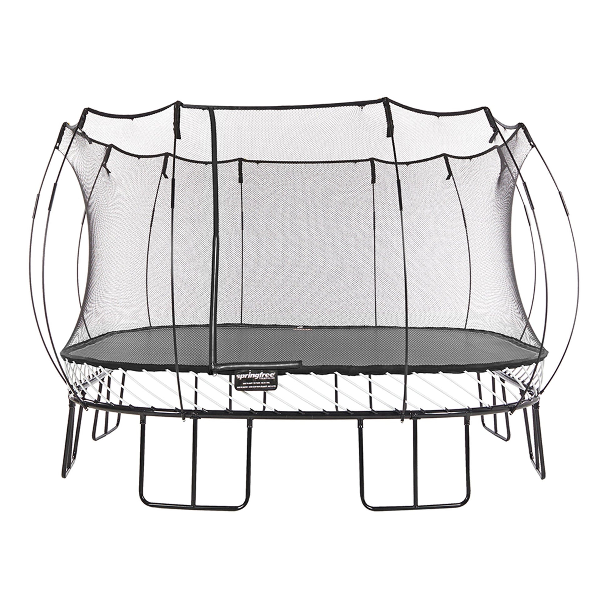 Springfree Trampoline Kids Square 13 Ft. Trampoline With FlexrHoop Basketball Game - Go Little Ones