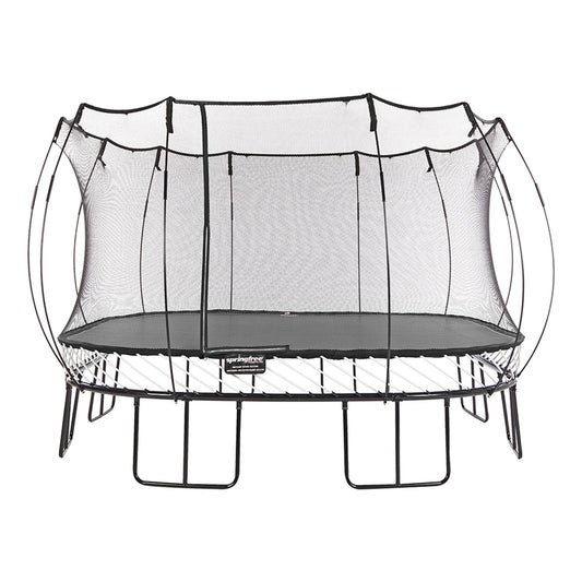 Springfree Trampoline Kids Square 13 Ft. Trampoline With FlexrHoop Basketball Game - Go Little Ones