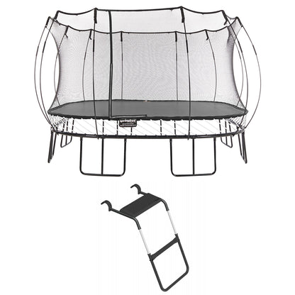 Springfree Trampoline For Kids Square 13 Ft. with FlexrStep V2 Safety Ladder - Go Little Ones