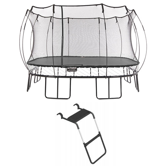 Springfree Trampoline For Kids Square 13 Ft. with FlexrStep V2 Safety Ladder - Go Little Ones