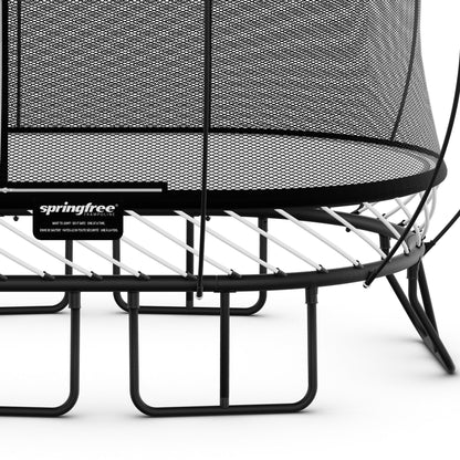 Springfree 6x9 Ft. Oval Outdoor Backyard Trampoline with FlexiNet and Soft Edge - Go Little Ones